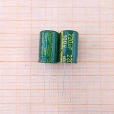 Конденсатор 100V 220uf (13x21) ChangX
