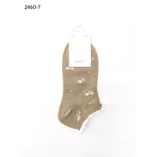 2460-7 Носки женск.90% хлопка укороч.цветы KATAY
