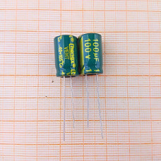 Конденсатор 100V 100uf (10x17) ChangX