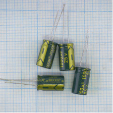 Конденсатор 25V 1000uf (10x17) JCCON